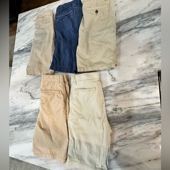 Tween big boys size 12 khaki twill shorts adj waist (5 pairs) - Picture 7 of 7